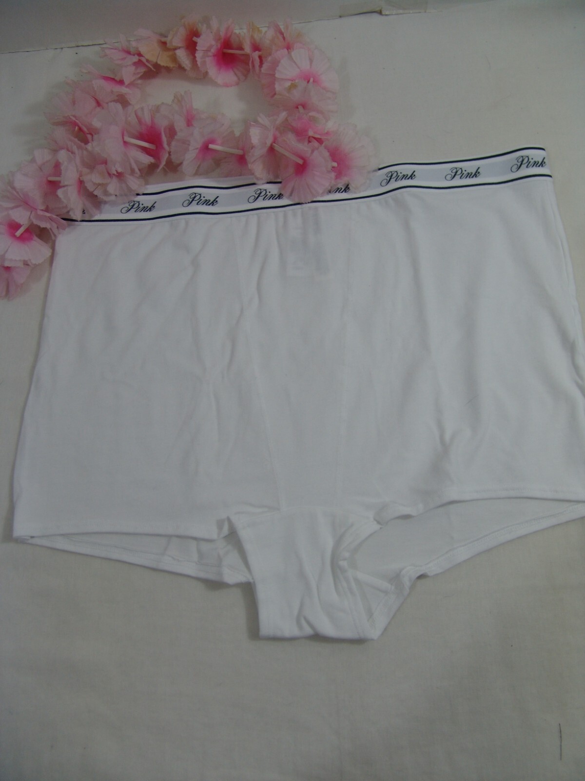 Victoria’s Secret PINK Panties XXL High Waist Boyshort Panty Optic White boxer