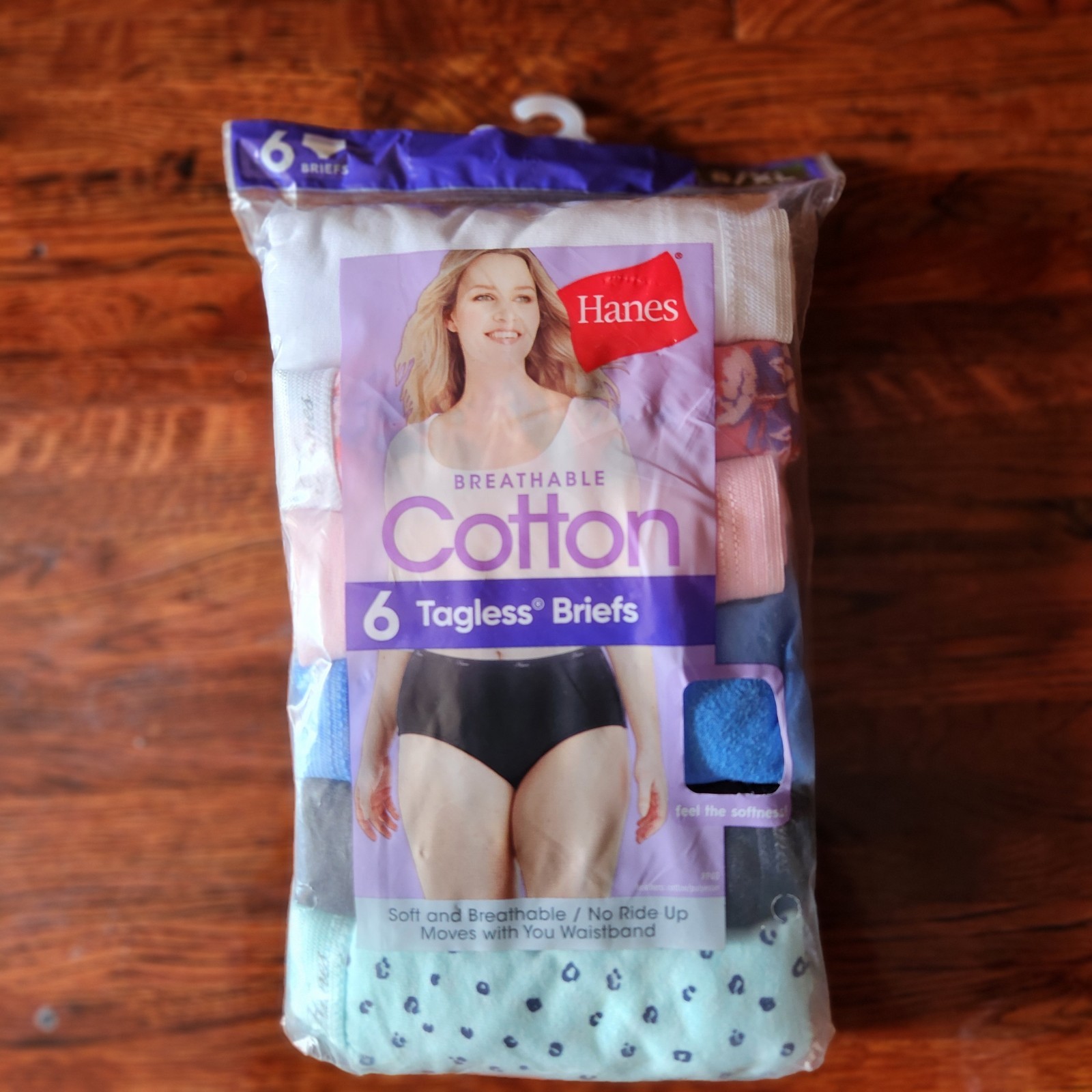 Hanes 6 Tagless Briefs Breathable Cotton Panties 8XL Comfortable Underwear