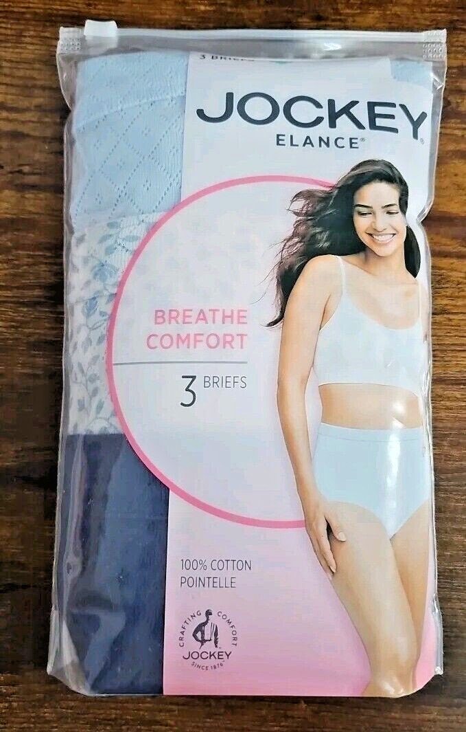 3-Pack Women’s Jockey Elance BRIEFS Breathe Comfort Underwear Size 6 7 8 9 10 11