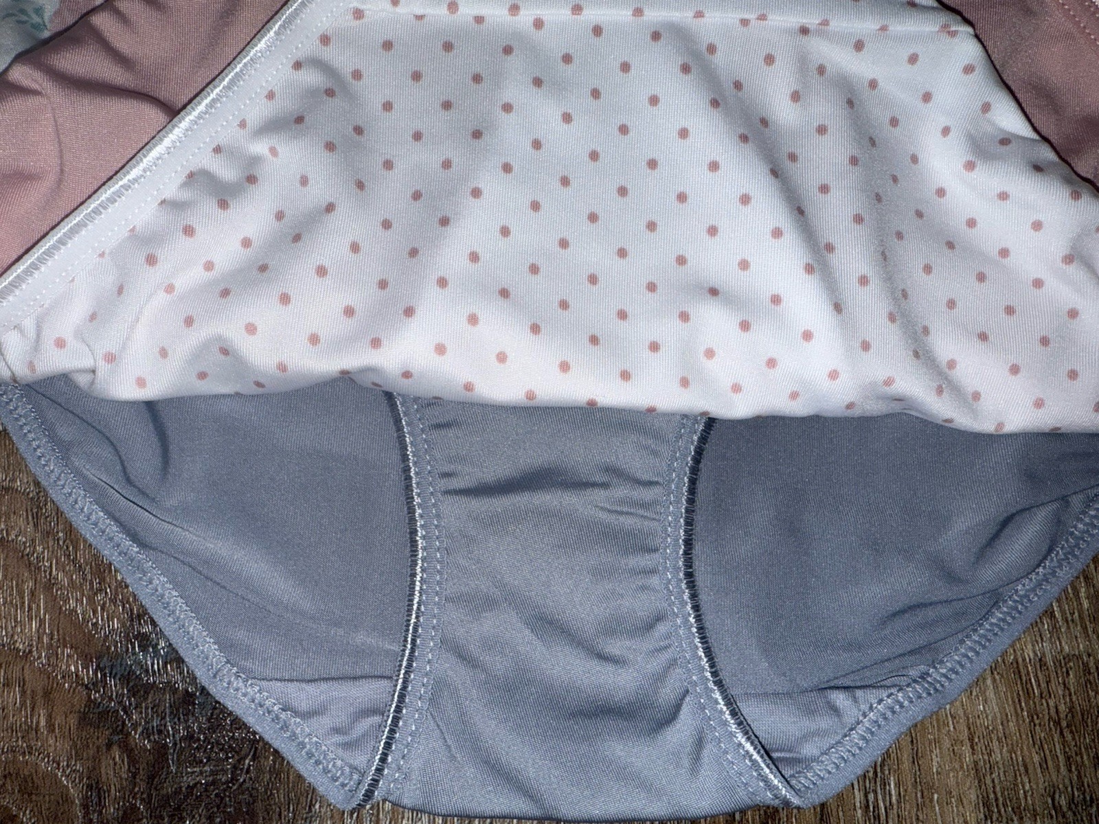 Kathy Ireland Womens Brief Underwear Panties Multicolor 5-Pair Polyester ~ 1X