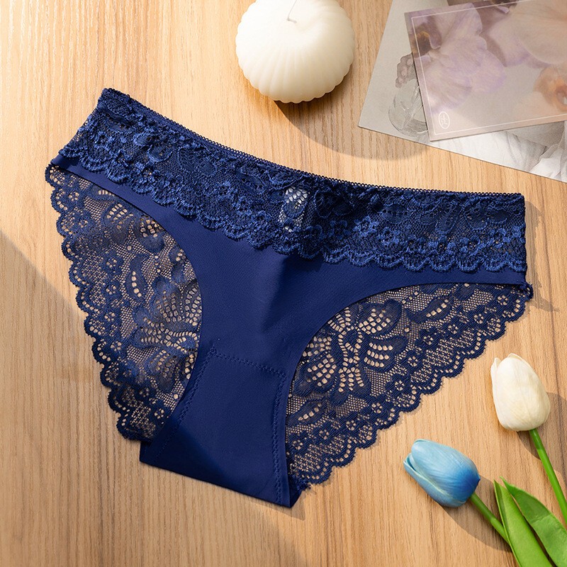 7PCS/LOT Sexy Lady Womens Low Waist Lace Panties Brief Bikini Underwear Lingerie