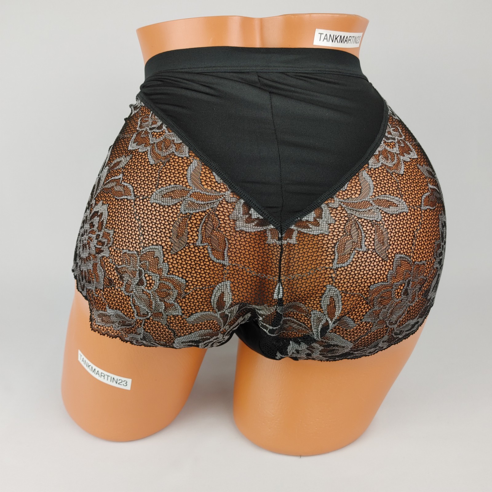 Lane Bryant Cacique No Show Full Brief Plus Panty Panties 14/16 Black Lace Back