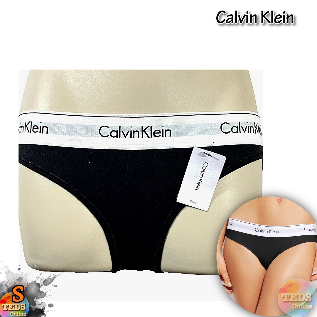 NWT 1-Pack Calvin Klein Women’s S Modern Cotton Logo Bikini F3787 Black