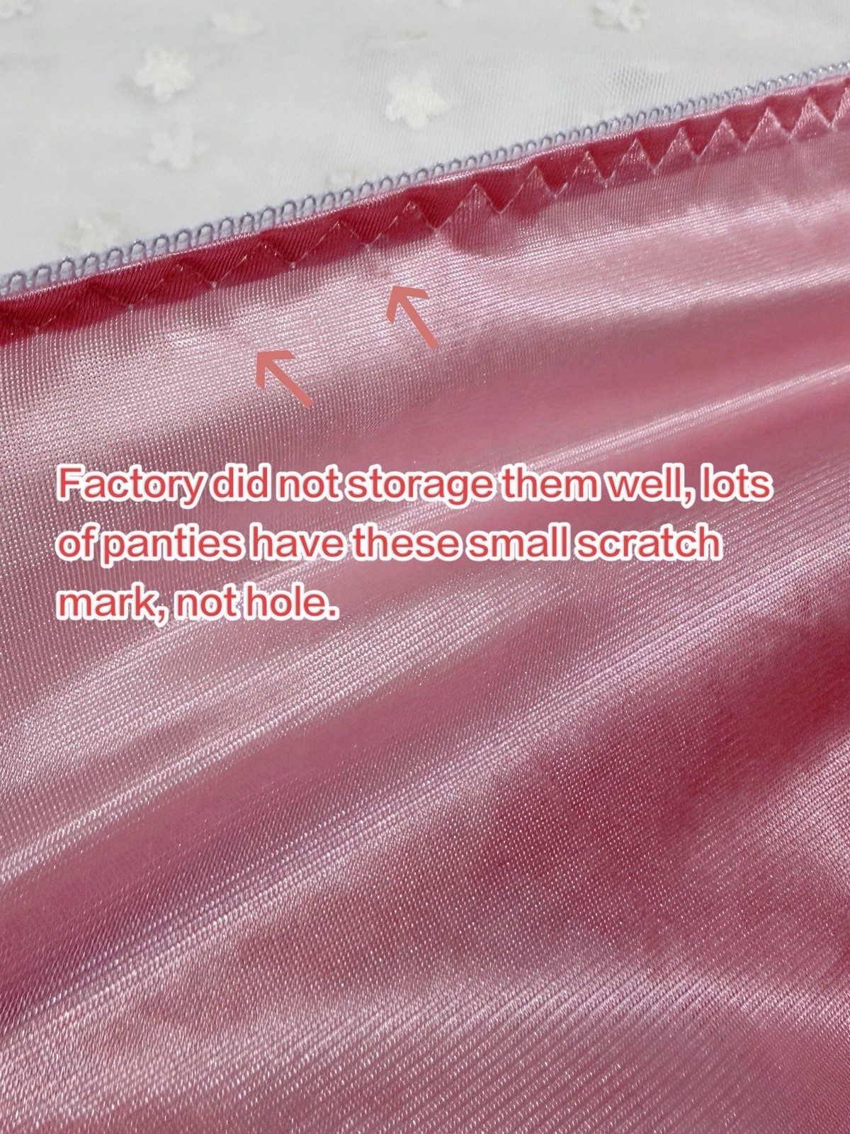 Set Of 6 US-L/JP-3L Japanese Embroidery Bikini Glossy Tricot Nylon Panties