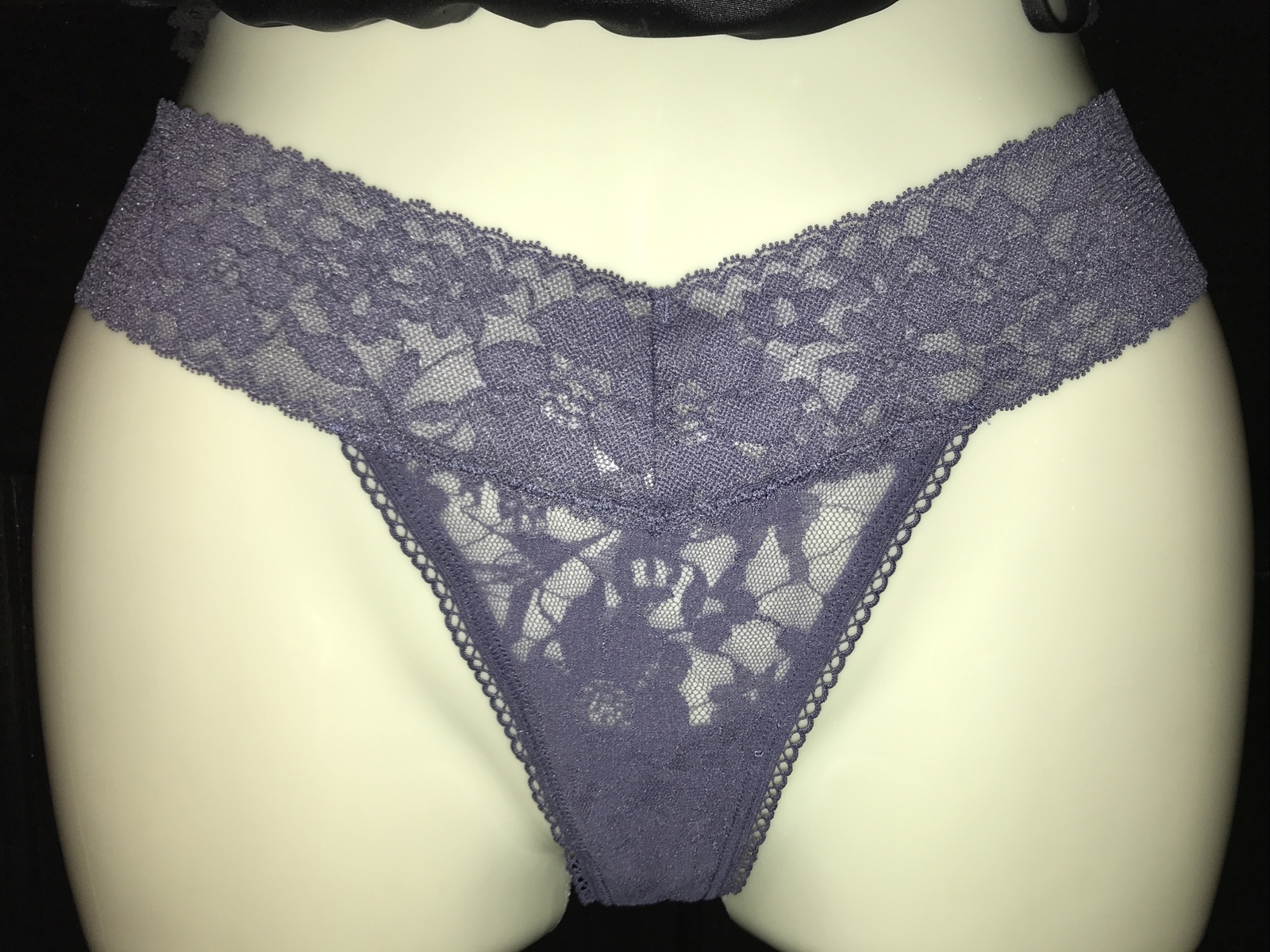 VICTORIAS SECRET~M Panty HI CUT THONG STRING LACE BIKINI~170/72A~MEDIUM