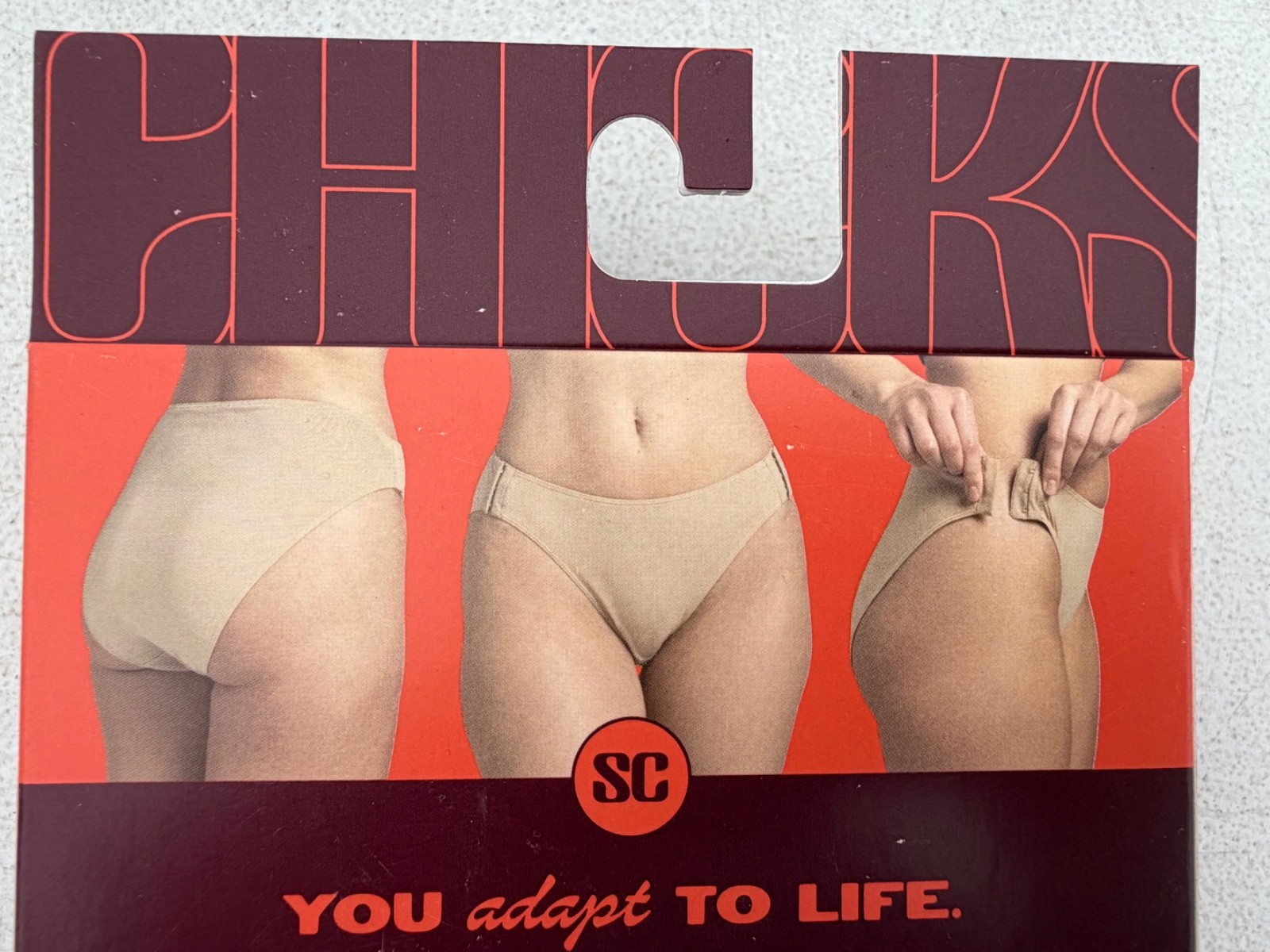 3 Boxes SLICK CHICKS 2 piece boxes ( 6 pc total ) Brief Panty Side Fastening