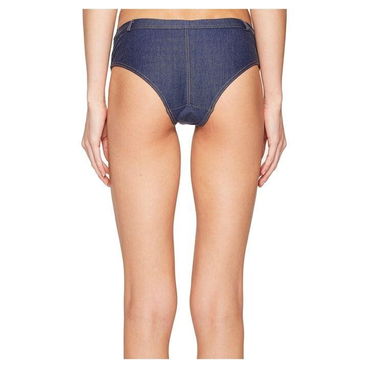 L’AGENT BY AGENT PROVOCATEUR Sophia Denim BIKINI TOP & BRIEF Small UK 10 BNWT