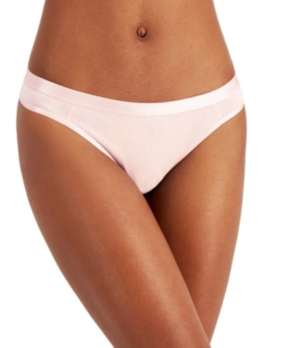 Jenni Womens Spandex Satin Trim Thong – Multiple Colors