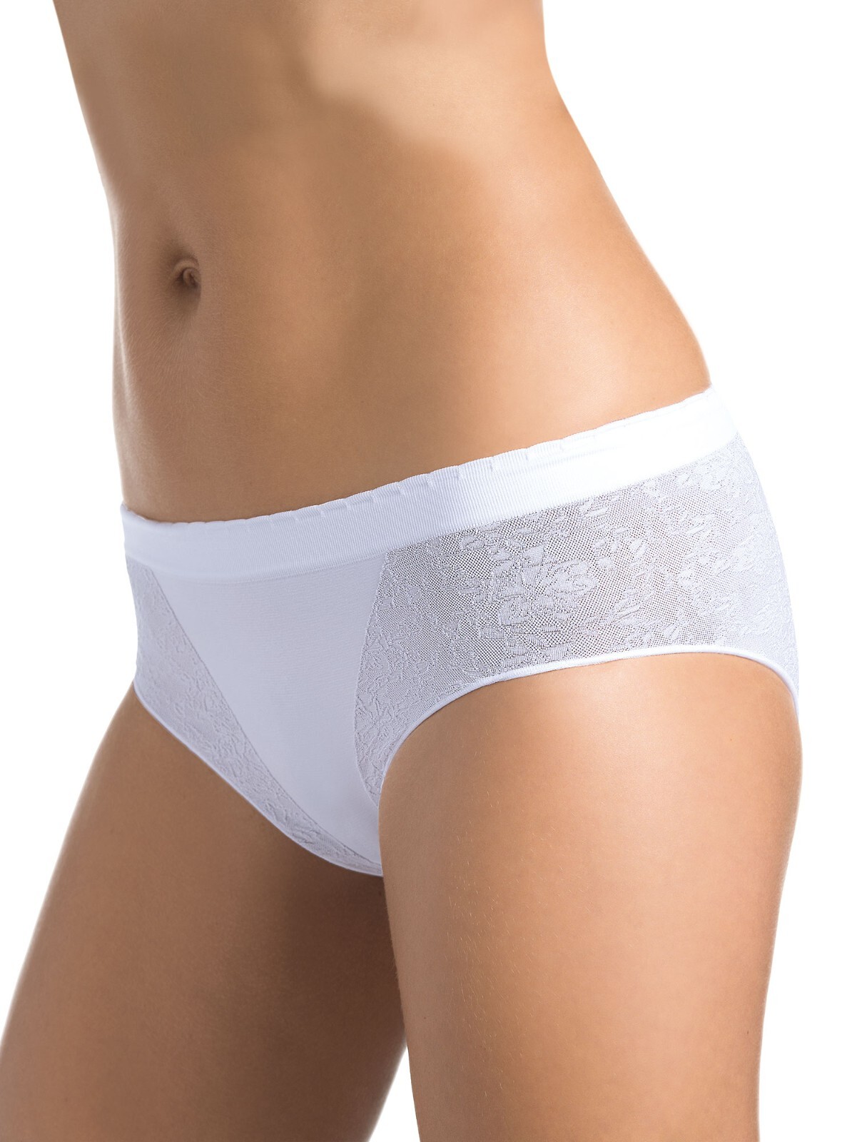 Women’s Underwear Midi with Side Jacquard, Designed in Italy, Made in Europe.