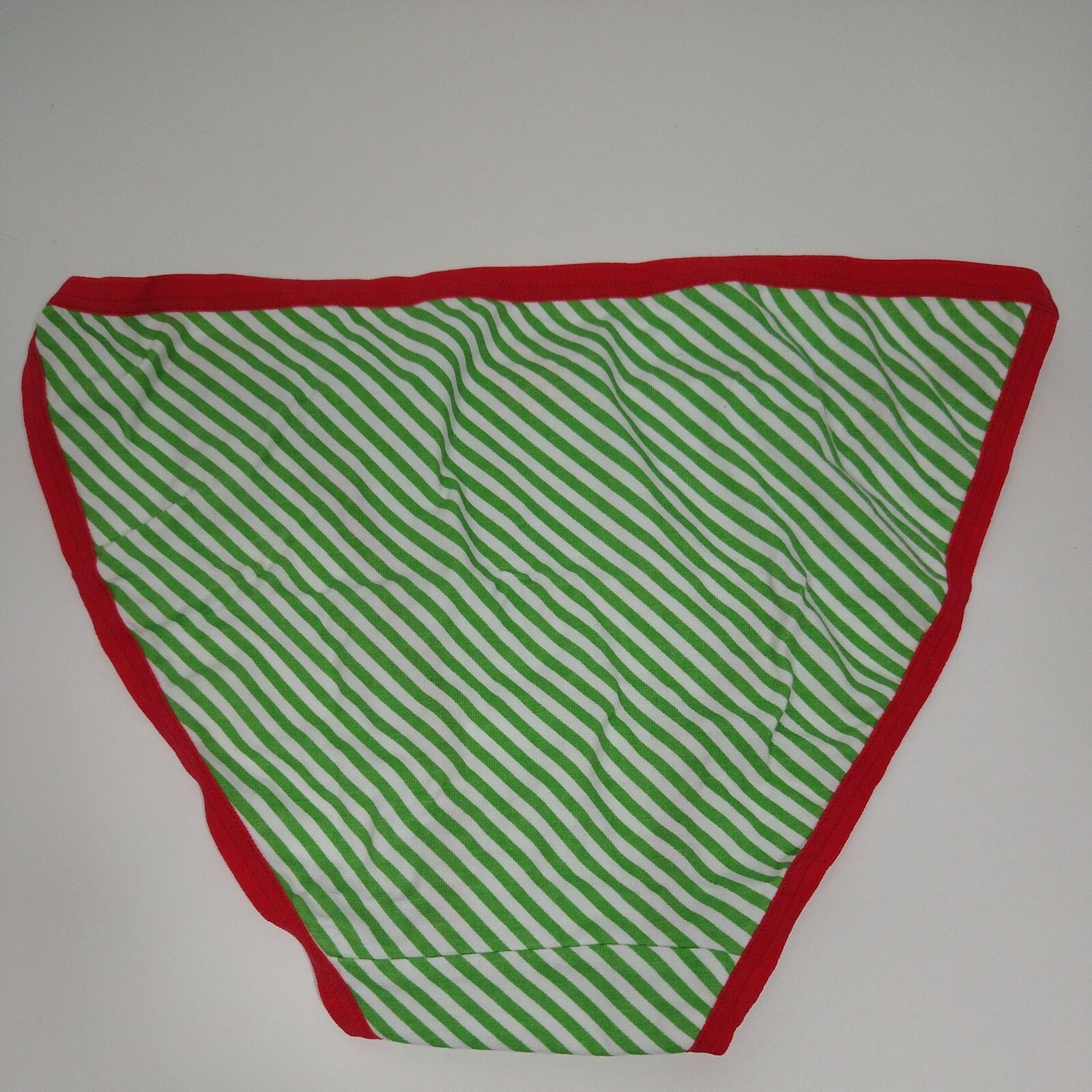 String Bikini Panties Size 5 Small Green White Flirtitude Striped Bottoms