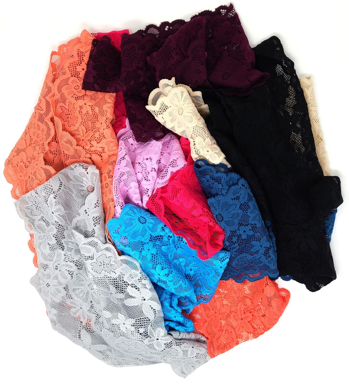 Women’s Lace Hipster Panties | Ultra Soft & Stretchy Hallowed Out Lace Seamle…