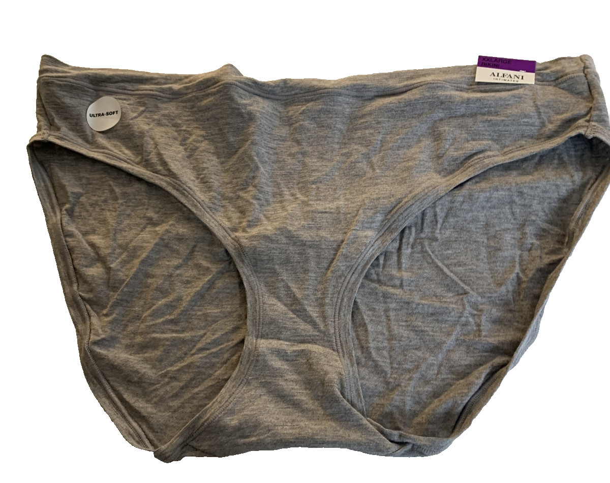 Alfani Ultra Soft Mix and Match Bikini Underwear Gray Size XXL New