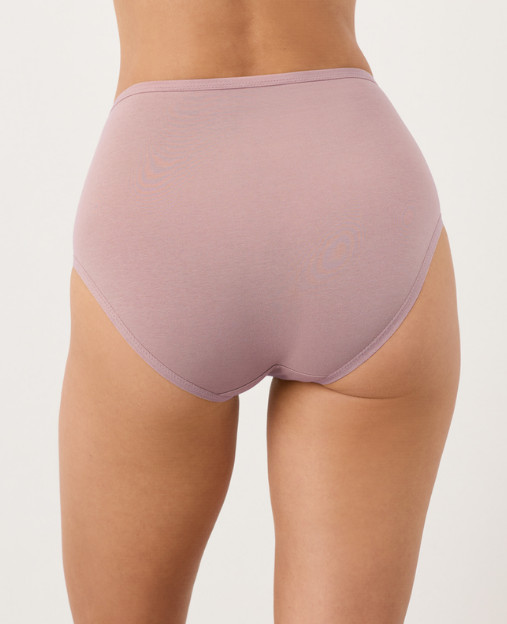 NEW PACT Organic Everyday High Rise Brief 5-Pack, Dunebreak (NWT)