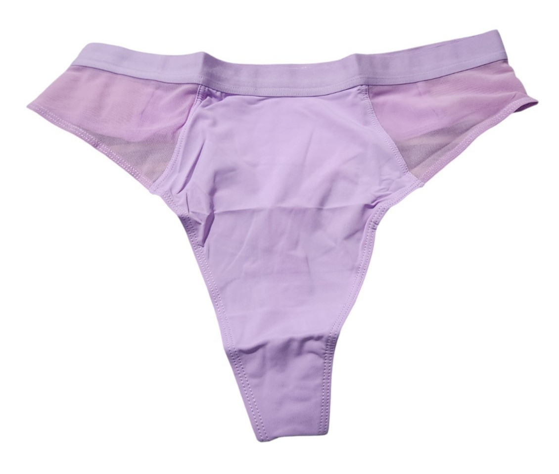 Parade Womens M High Rise Thong Underwear Panty Gumdrop Purple 11018