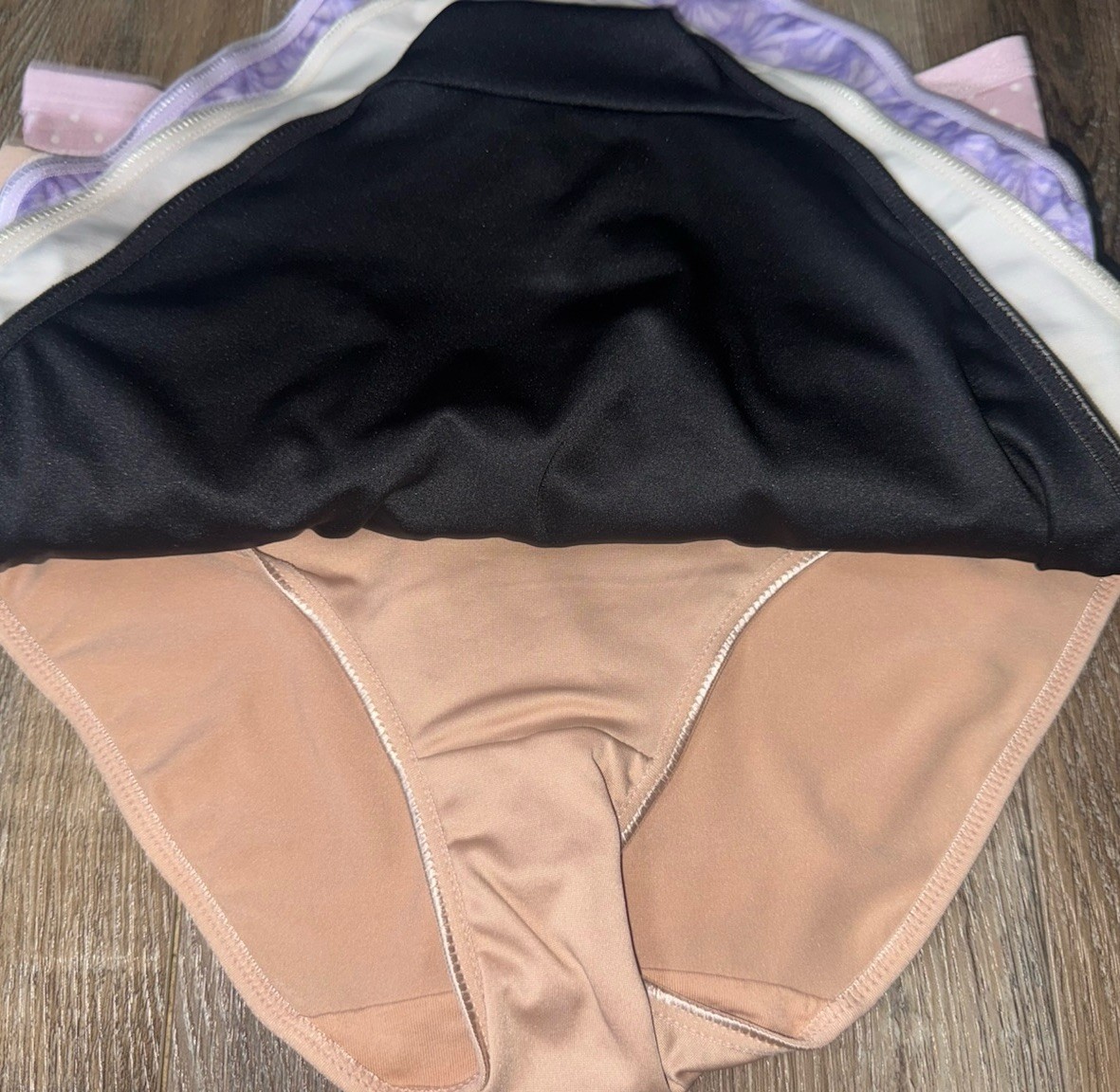 Kathy Ireland Womens Brief Underwear Panties Multicolor 5-Pair Polyester (A), XL
