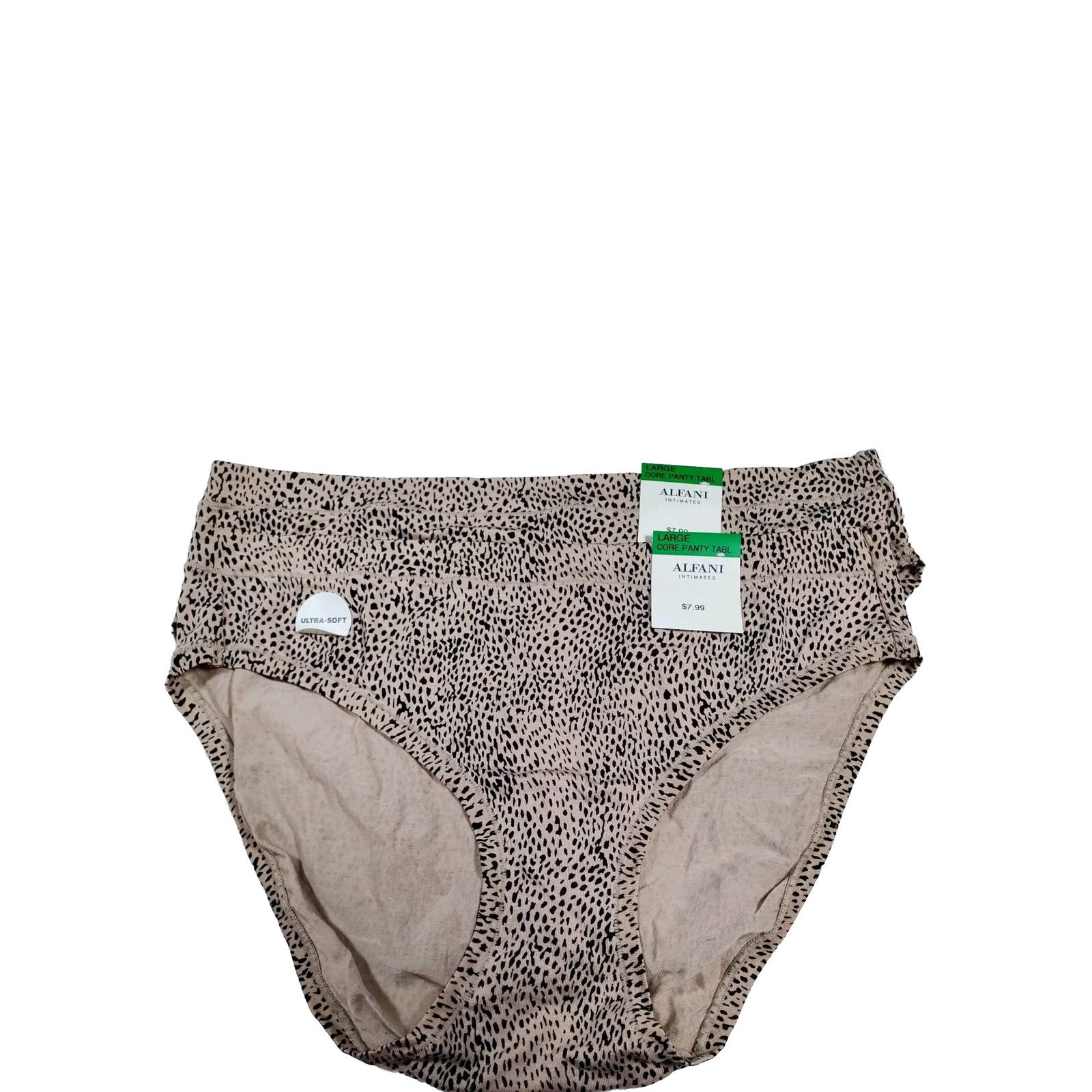 NWT Alfani Intimates Lot of 2, Cor Panty Tabl, Cheetah, Large, Very Soft!