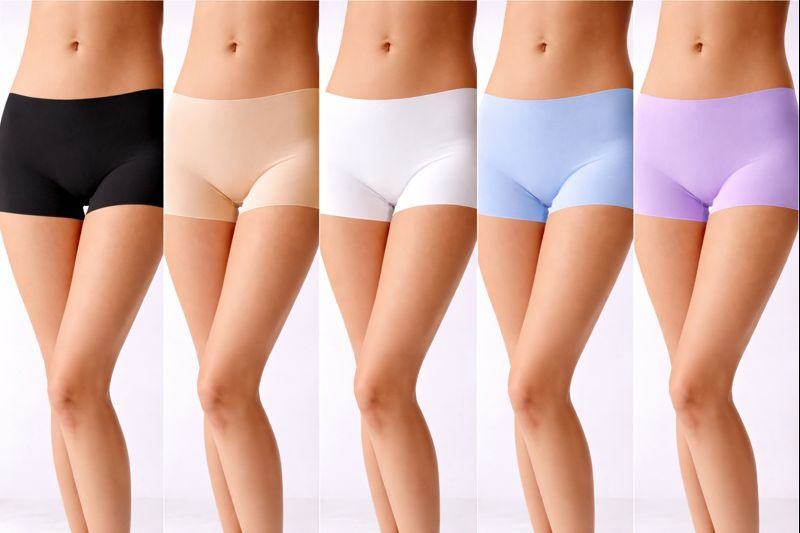 Ladies Boxer Shorts Ice Silk Boxer Pants Seamless High Waist Briefs 2/3/6 Packs