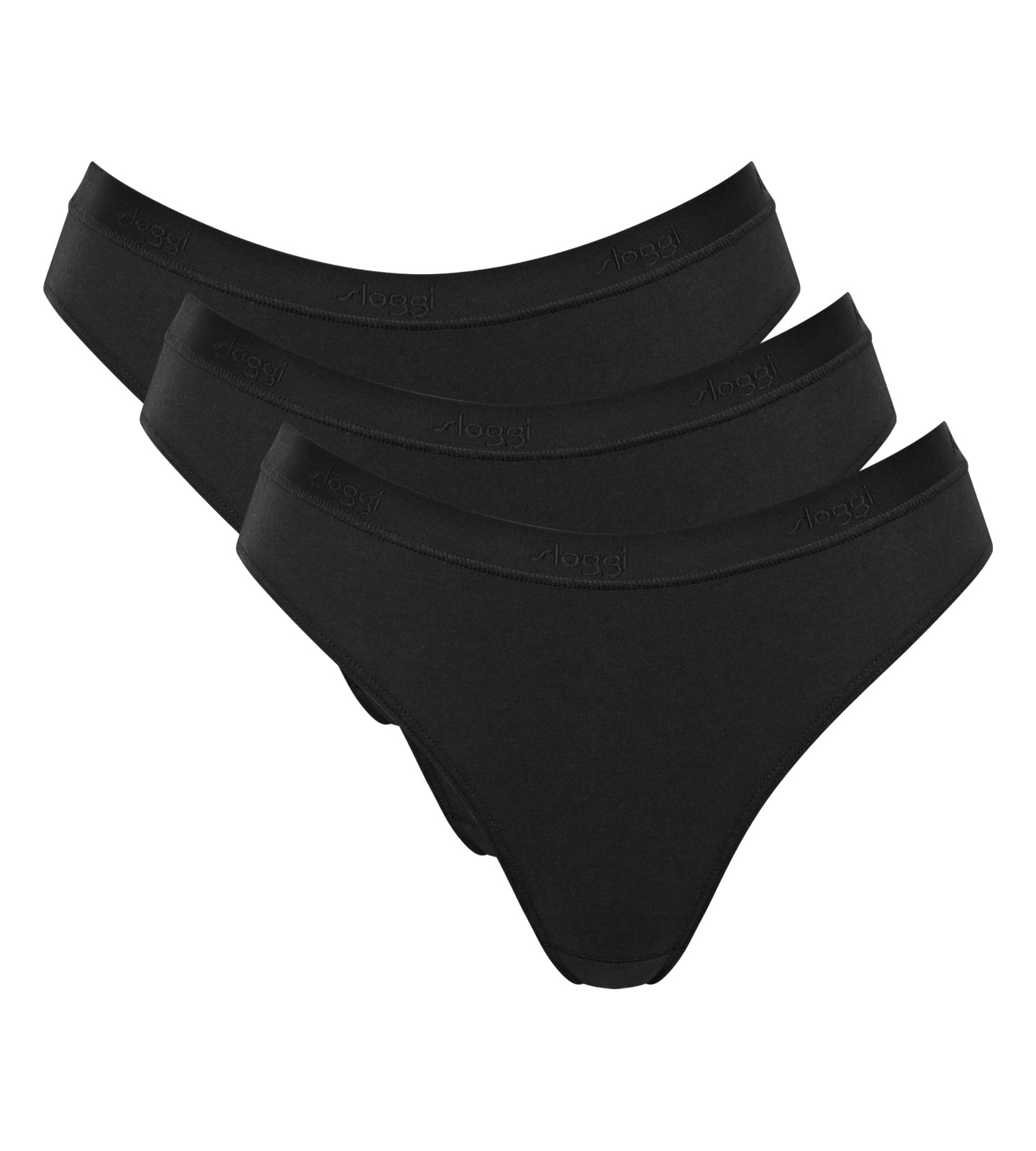 Sloggi GO Casual High Leg Knickers 3 Pack Briefs 10217793