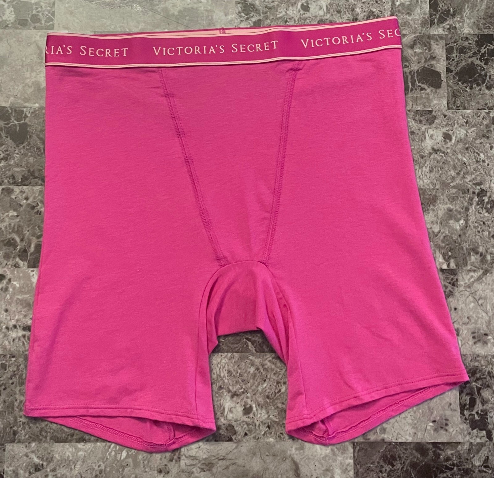 NWT VICTORIA’S SECRET PINK THICK LOGO WAISTBAND BOY BRIEF BOXER SHORTS PANTIES