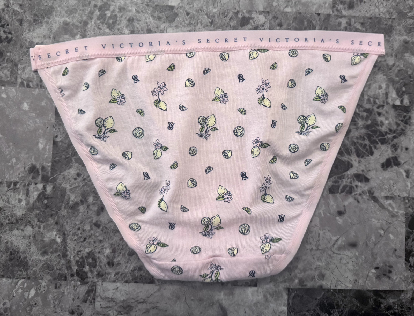 NWT VICTORIA’S SECRET PINK YELLOW LEMON LIGHTWEIGHT BAND STRING BIKINI PANTIES