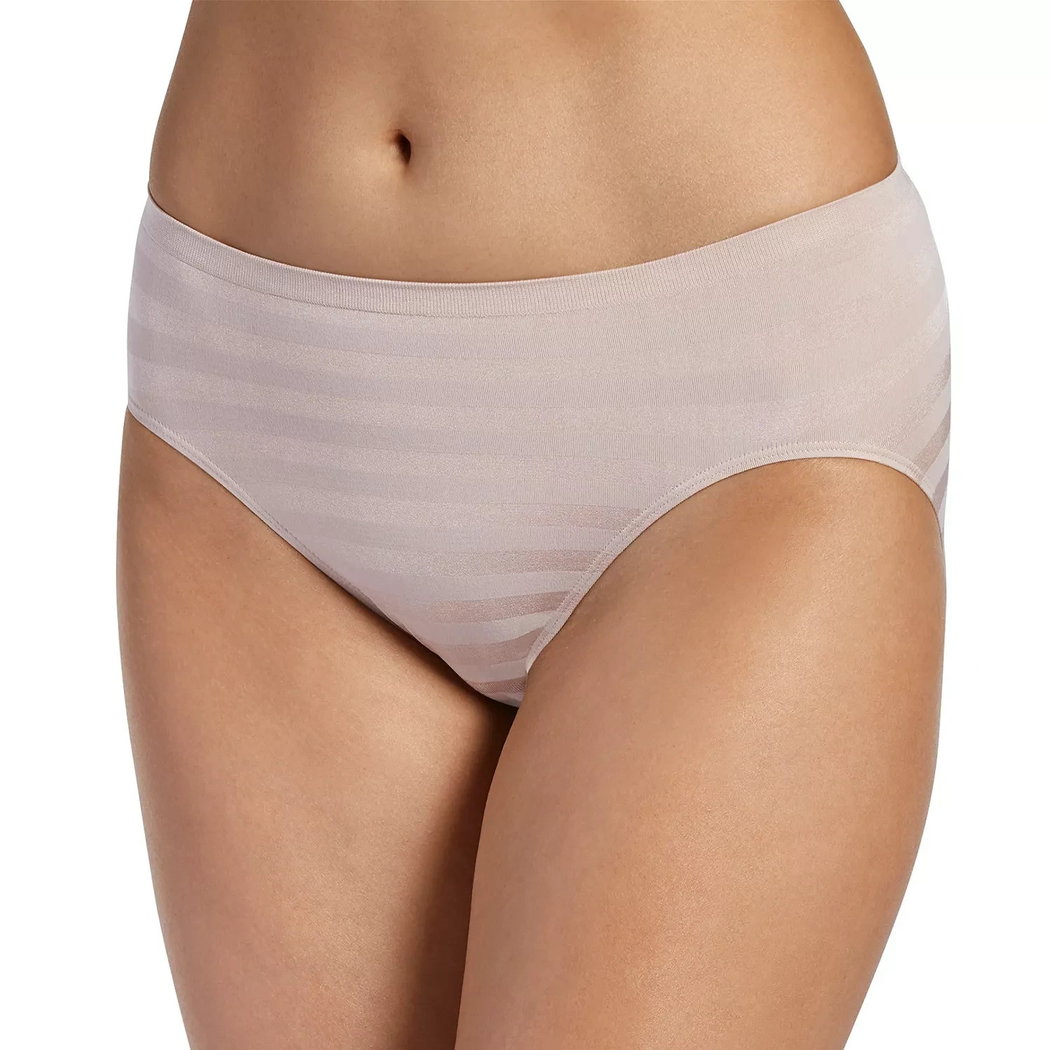 Jockey L102844 Light Matte & Shine Seamfree Hi-Cut Panty Women’s Size 7