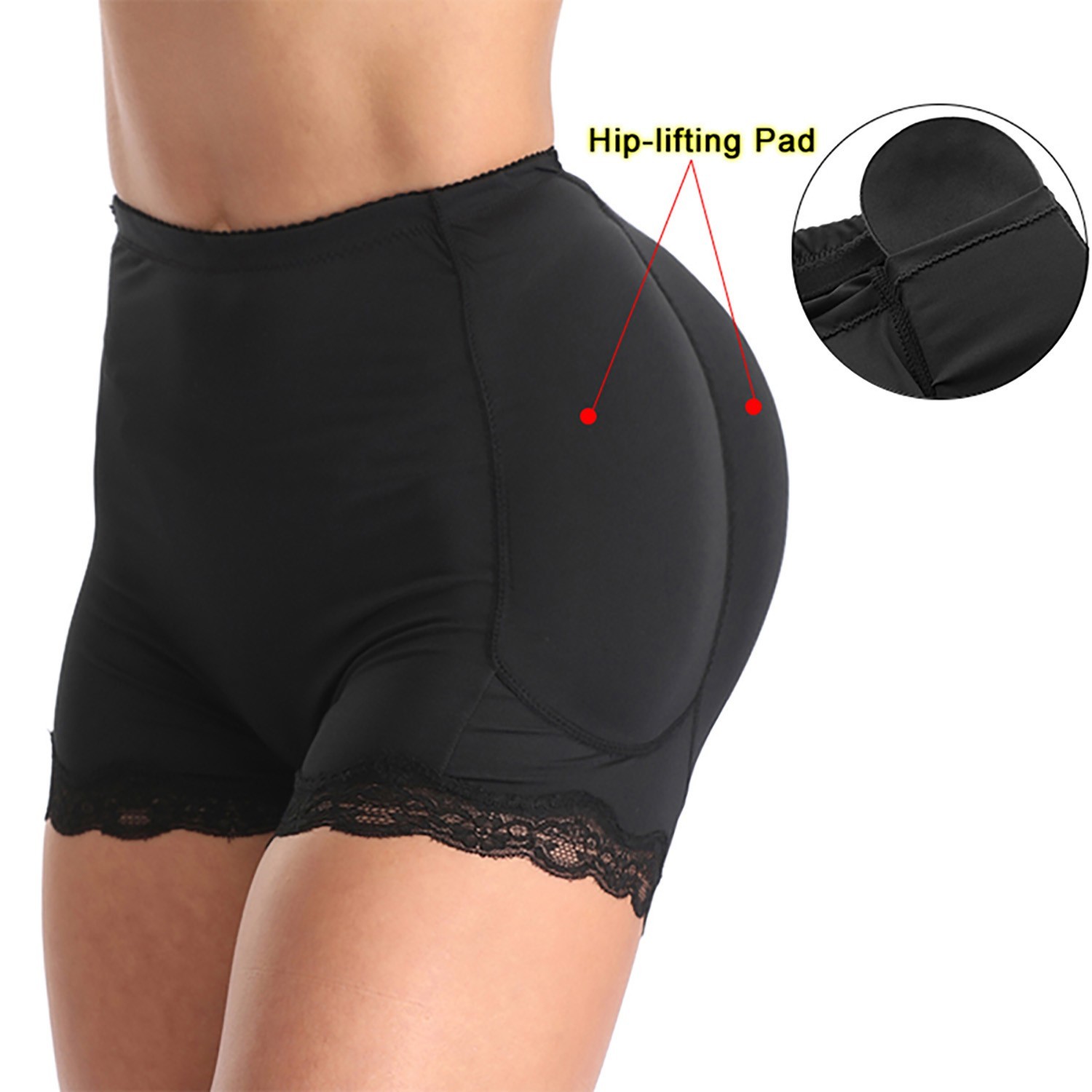 Women Seamless Butt Lifter Hip&Butt Enhancer Pads Underwear Fake Ass Body Shaper