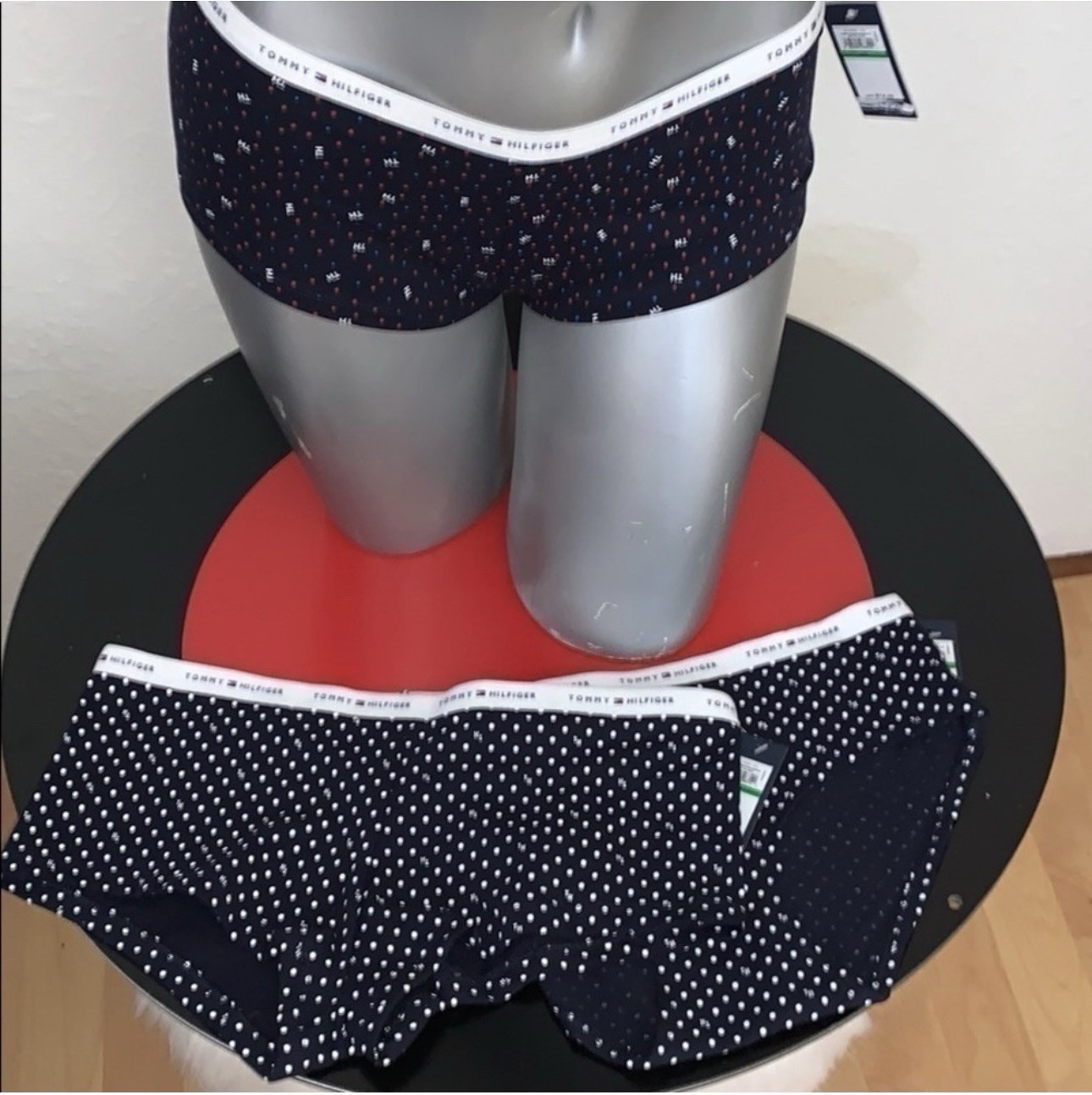 3 PAIR WOMEN’S TOMMY HILFIGER BOY SHORTS BOYSHORTS PANTIES SIZE LARGE SET OF 3