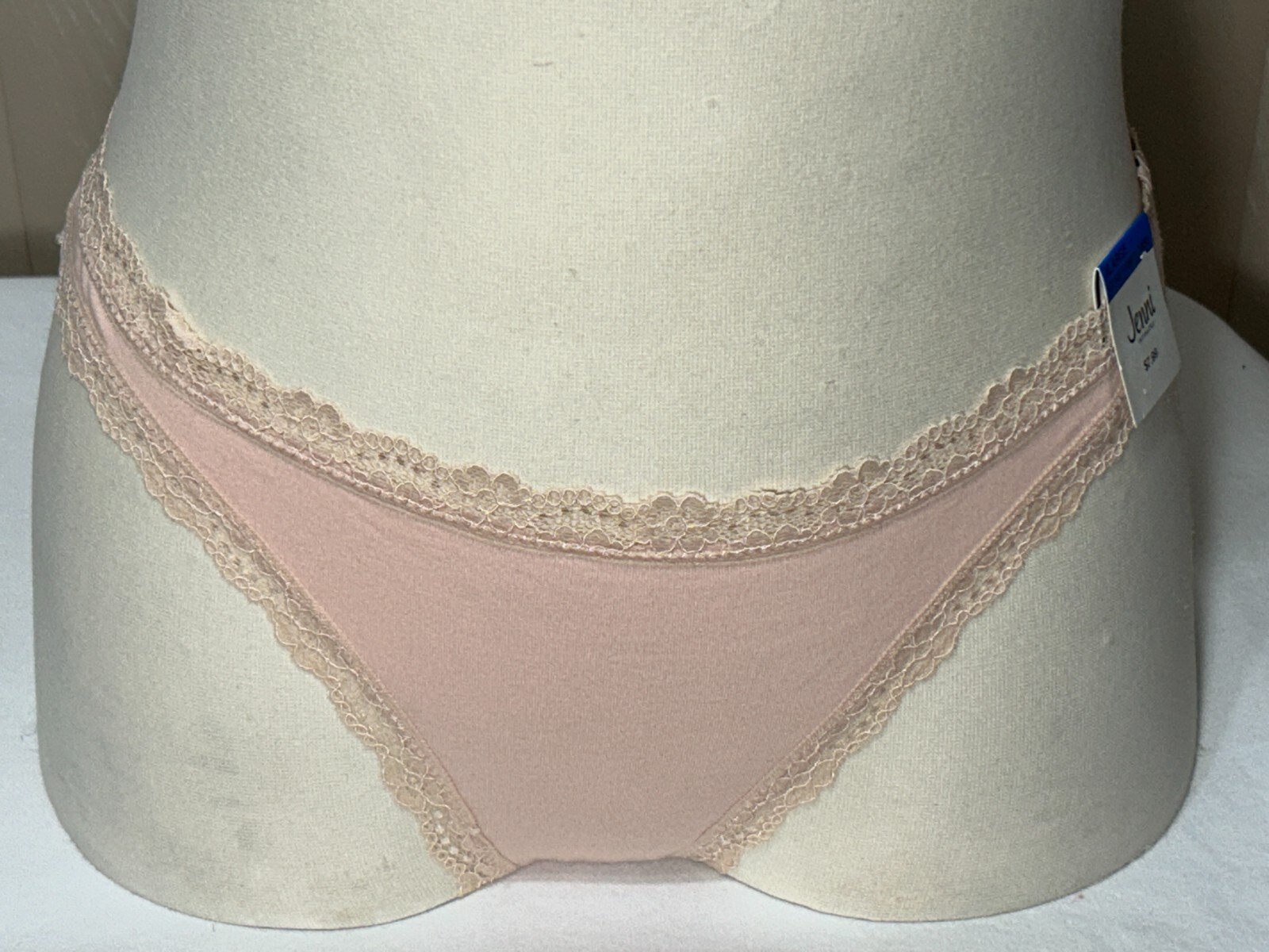 Jenni Thong Underwear 1 Pair XL Low Rise Lace Trim Panty Chai Womens 100110139