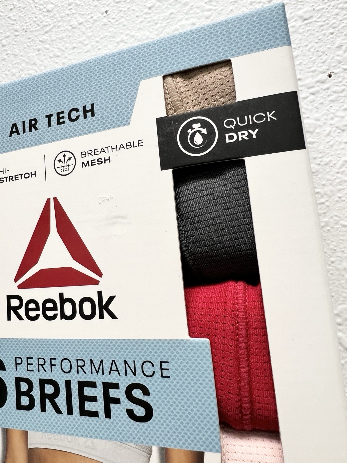 6-Pack REEBOK Women’s 2XL Briefs Air Tech Performance Stretch Mesh Underwear