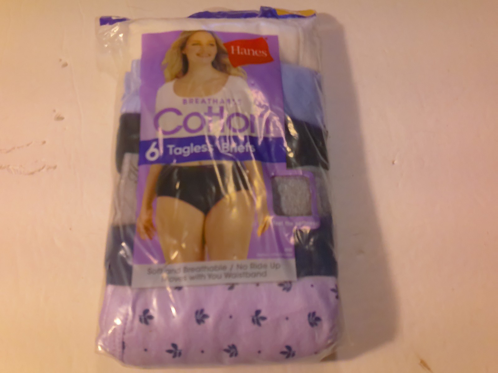 Hanes Women Breathable Cotton 6 Tagless Briefs Underwear Multicolor Size 7 Large