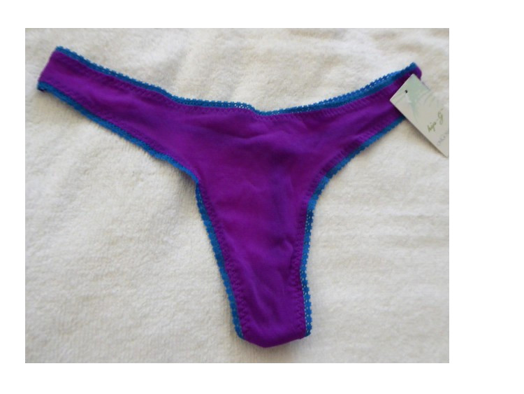 NWT ON GOSSAMER Women’s XS/S Purple Mesh Thong Hip-G Underwear panties
