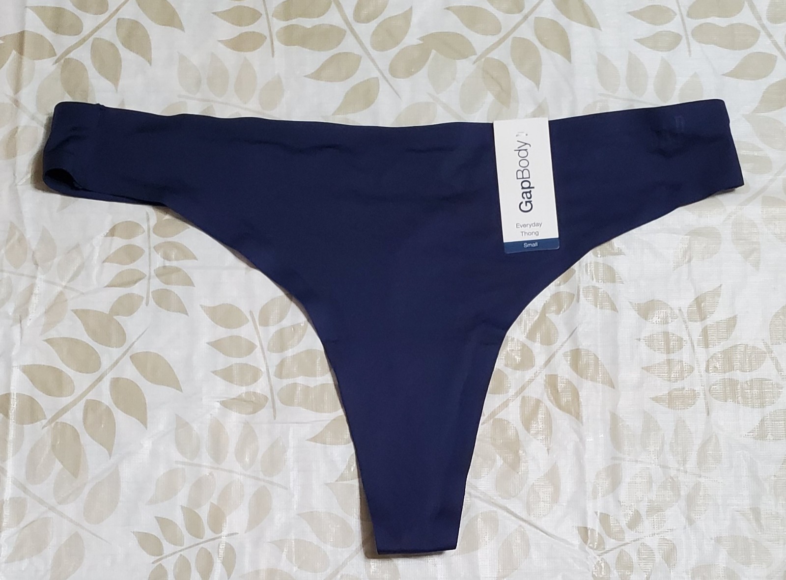 Gap GapBody Womens Everyday Essentials Laser Bonded Thong Underwear Elysian Blue