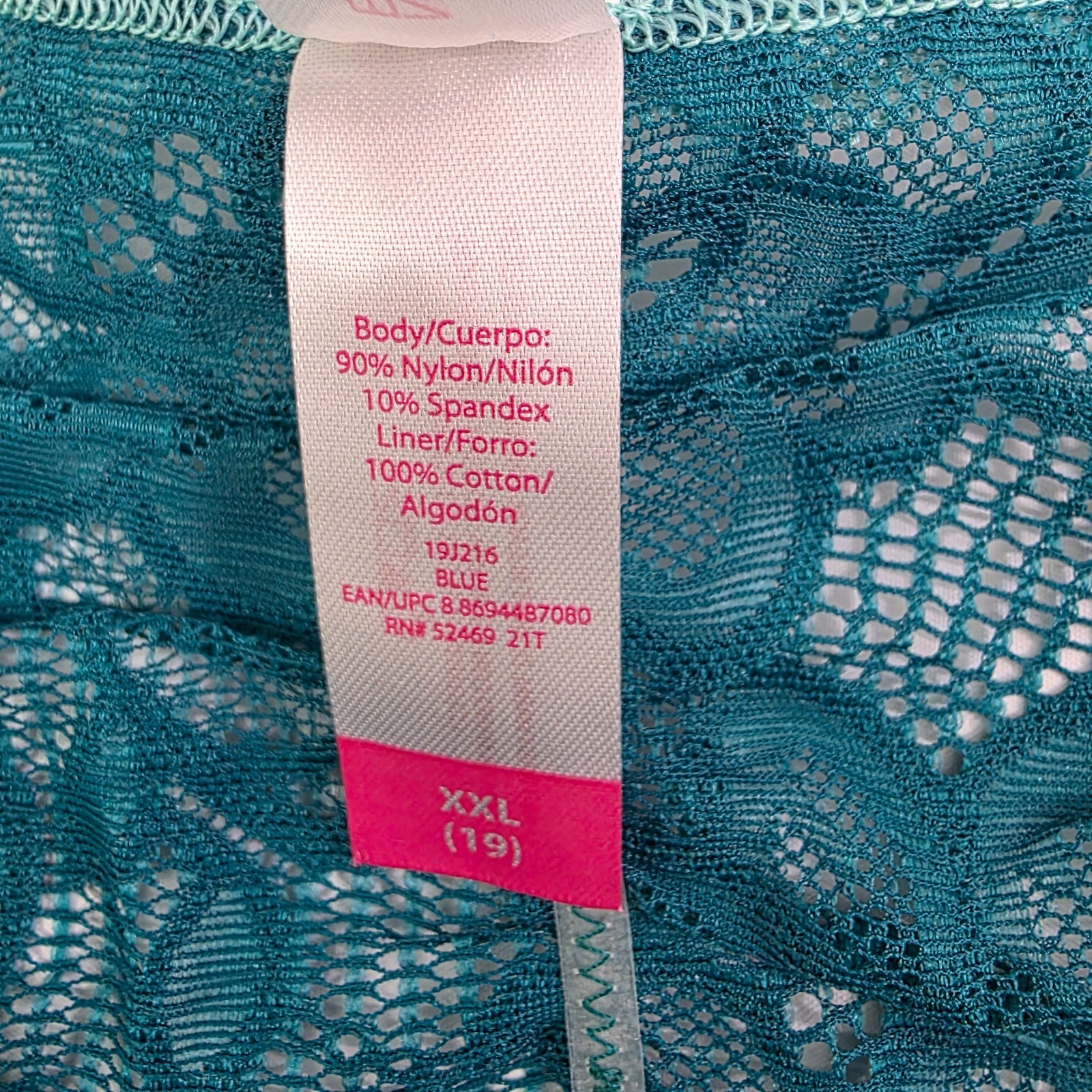 No Boundaries NOBO Lace Hipster 3-Pack Multi-Color Panties – Size XXL (19) NWT