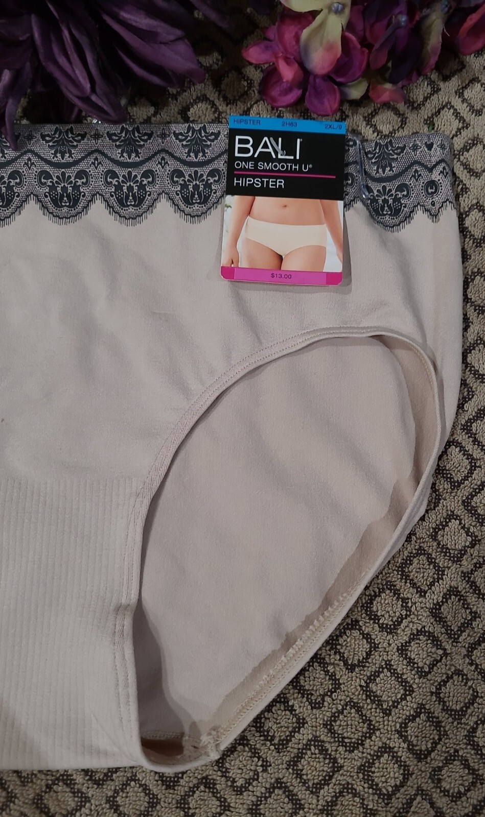 2XL/9 BALI INTIMATES ONE SMOOTH U All Around Hipster Panties 2H63 ~NWT