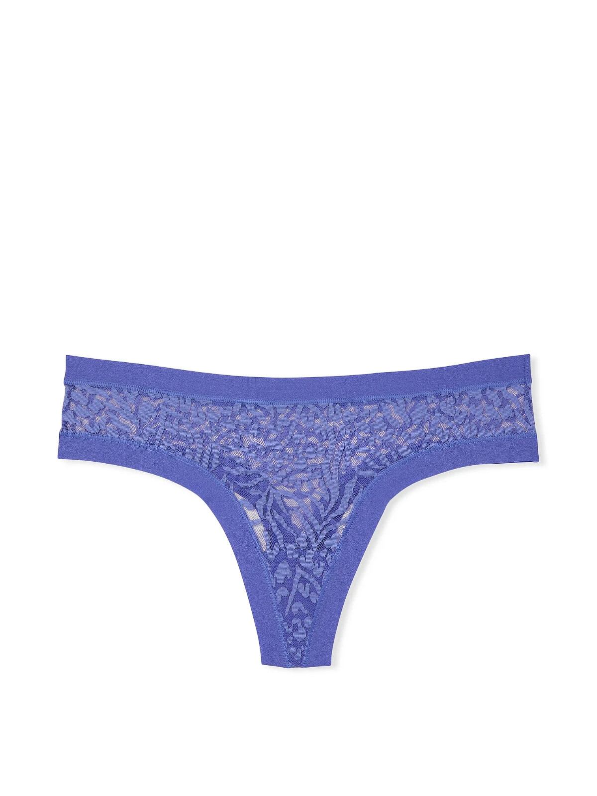 Victoria’s Secret Lace No-Show Thong Panty in Violet Storm Size Small