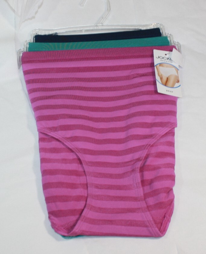 New set of 3 JOCKEY MATTE & SHINE BRIEF Panties 1218 BLUE ORCHID GREEN
