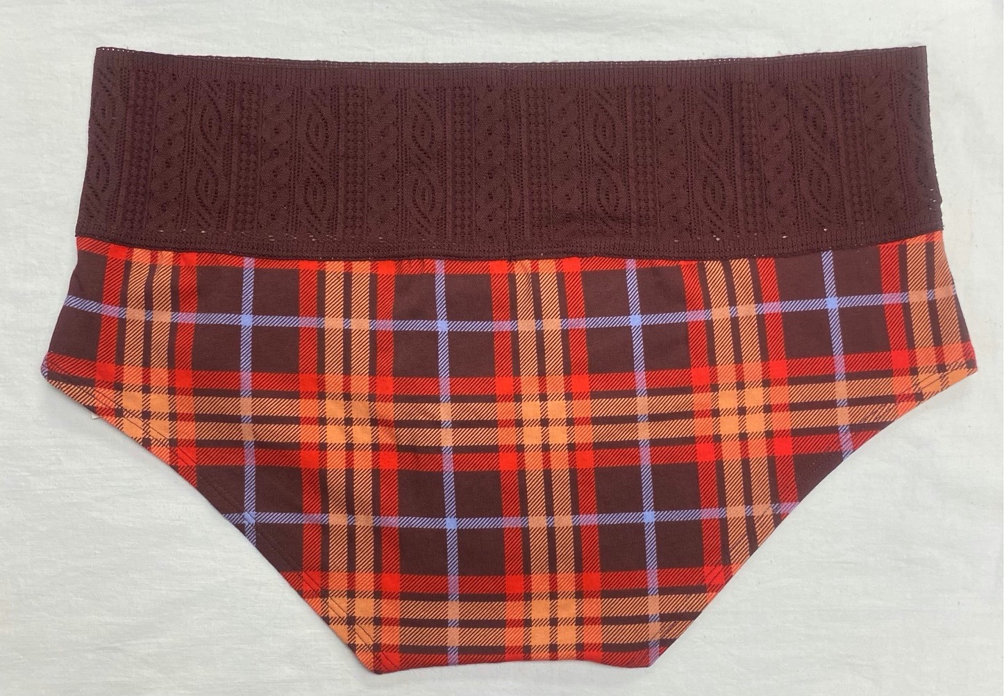 Aerie Cotton Cable Lace Boybrief Underwear — ROYAL BERRY XL