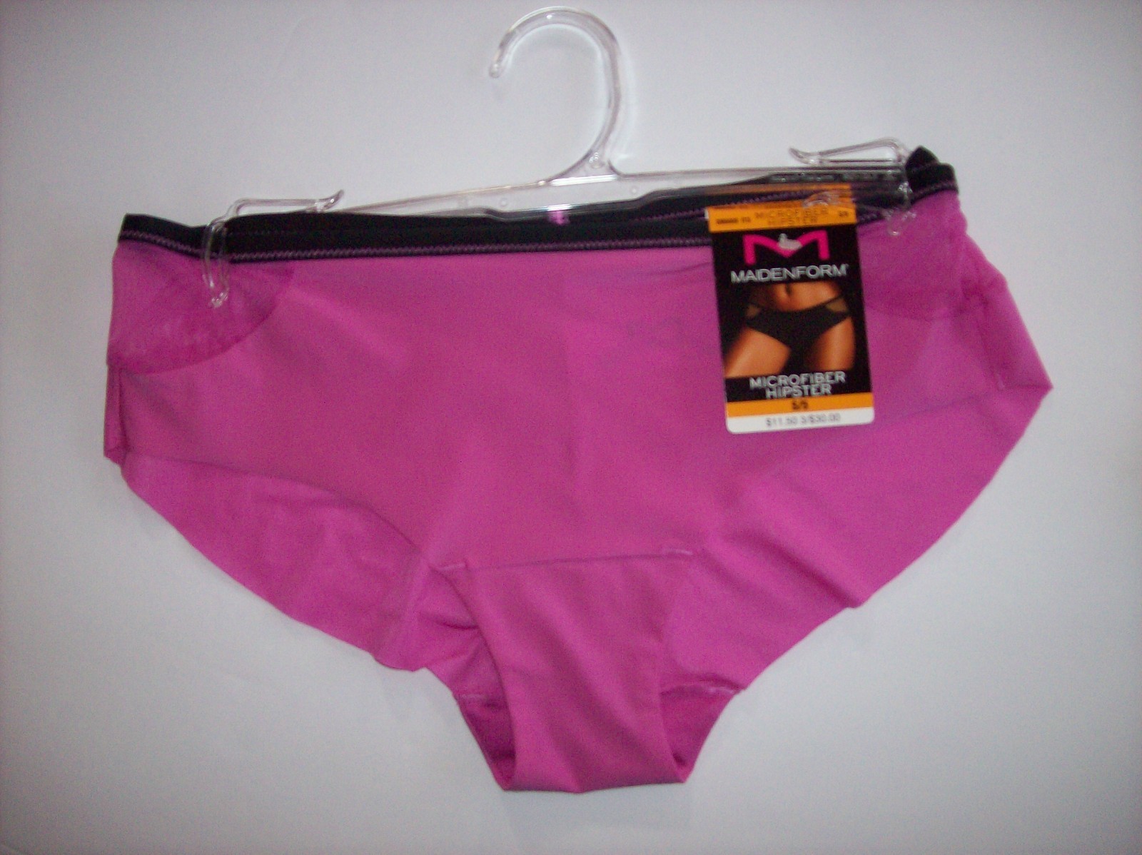 Maidenform Hipster Womens 1pr Solid or Bow Lace Sz Small S/5 Large L/7 Pink New