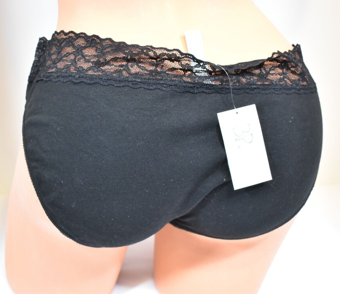 Women’s BP Under Cover 2 Pairs of Black Hipster 97% Cotton Panty Size XL NWT