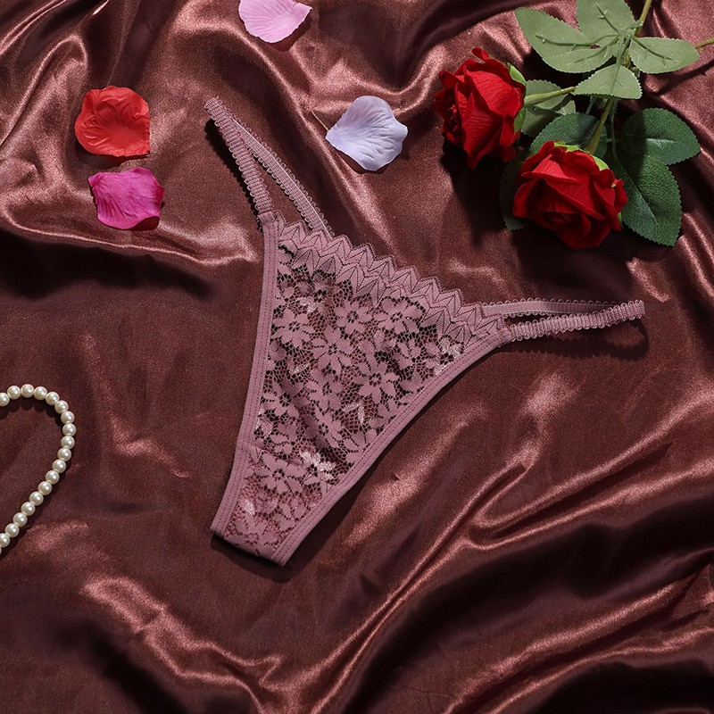 6 Pack Lot Sexy Womens Lace Panties Thong See Through Underwear Ladies Lingeries