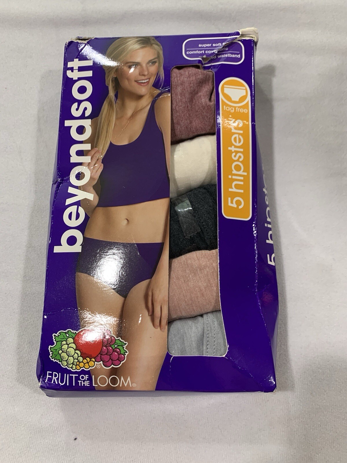 Beyondsoft Womens Tag Free Hipster Size S 5pack