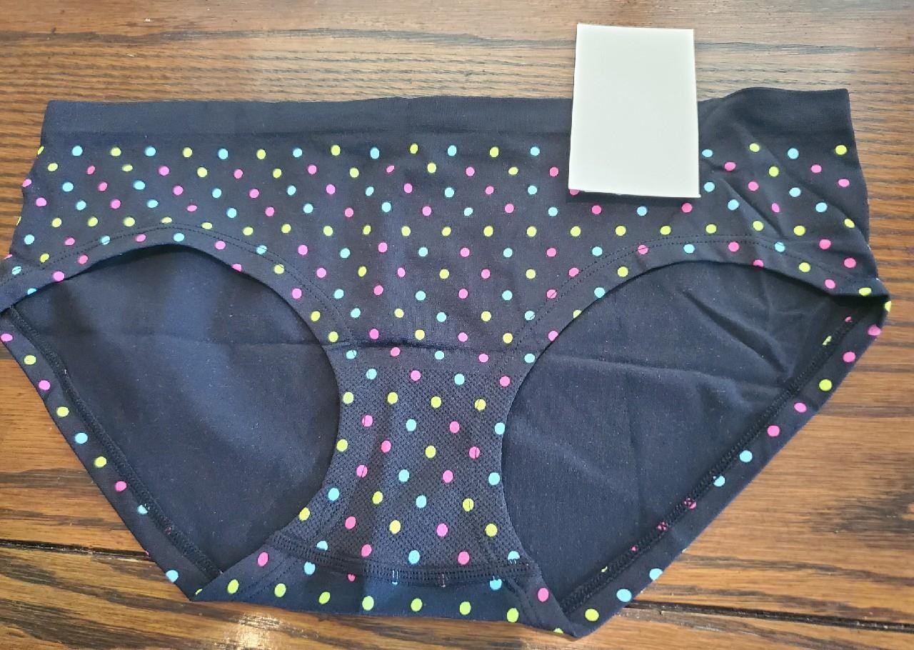 NWT JENNI 92% NYLON 8% SPANDEX HIPSTER PANTIES 9114434B246 KSCOPE DOT XL