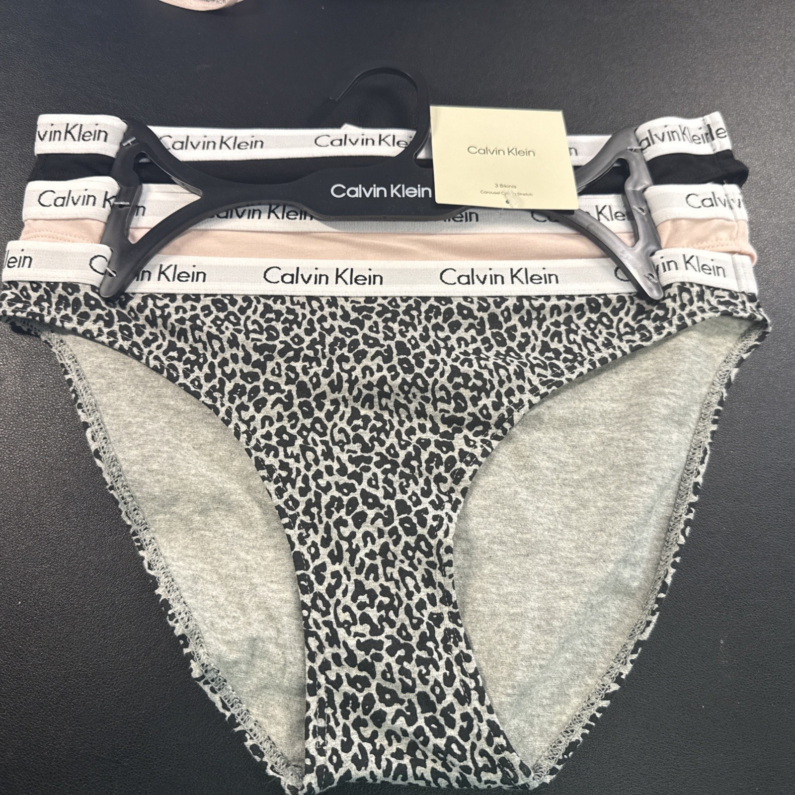 BIKINI 3 Pack – Calvin Klein Women’s (LARGE) Carousel Cotton Stretch QP1258R 036