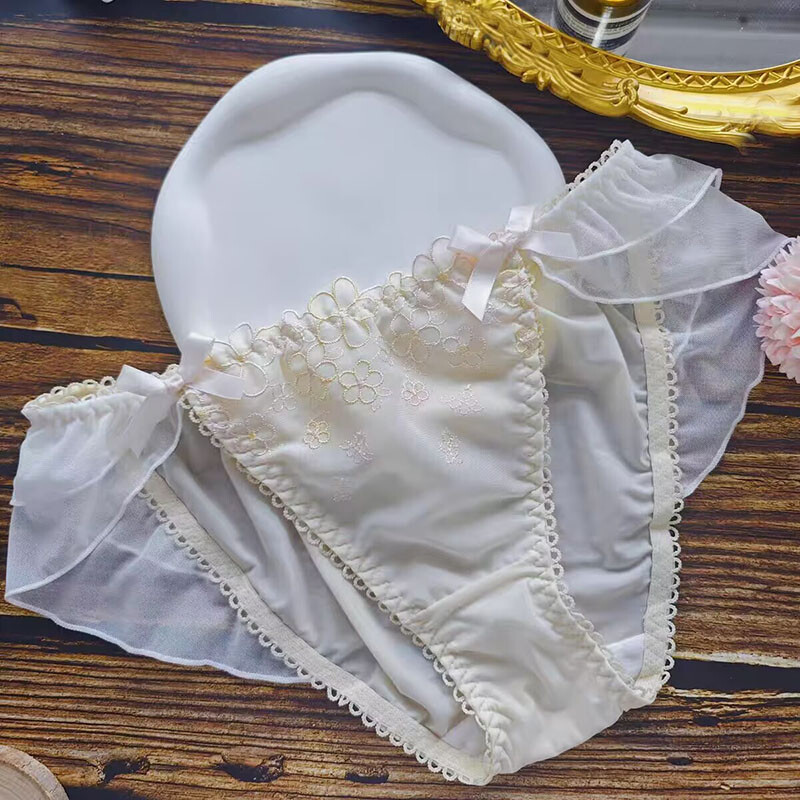 Sweet Lolita Girls Panties Brief Underpant Bow Students School Knickers Princess