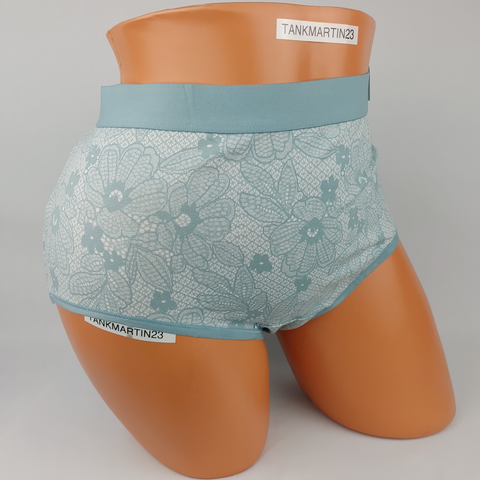 LANE BRYANT CACIQUE PLUS 22/24 COTTON FULL BRIEFS SEA FOAM BLUE GREEN