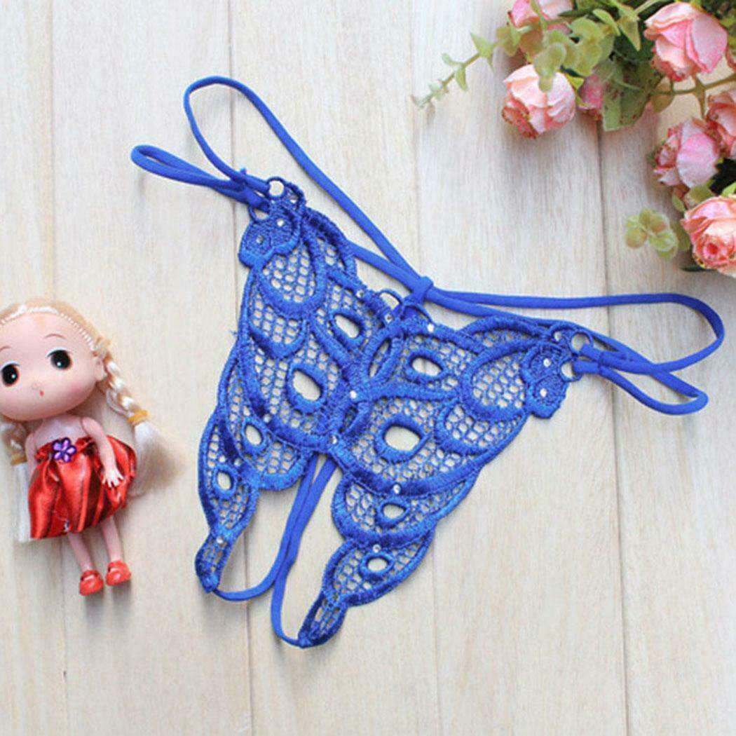 Womens Lace Panties Crotchles Underwear G-string Thongs High Cut Sexy Lingeries