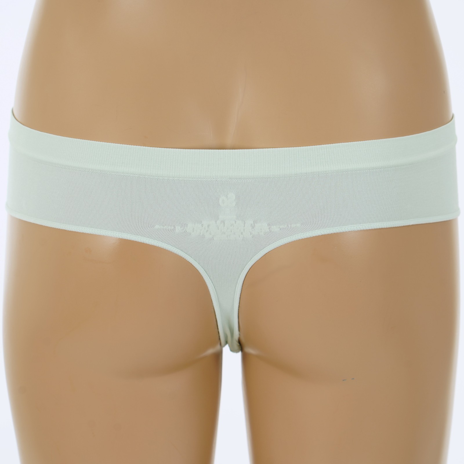 SO INTIMATES Junior’s Size 3-5 SMALL Seamless MINT GREEN THONG Panty #ZG01U475R