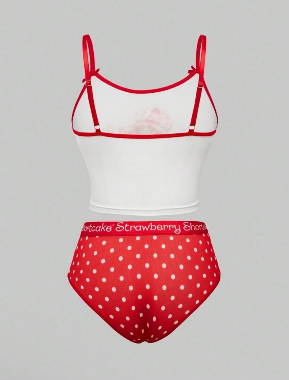 ROMWE Strawberry Shortcake Cami Tank & Boyshorts Panties y2k Cutesy Kawaii S-L