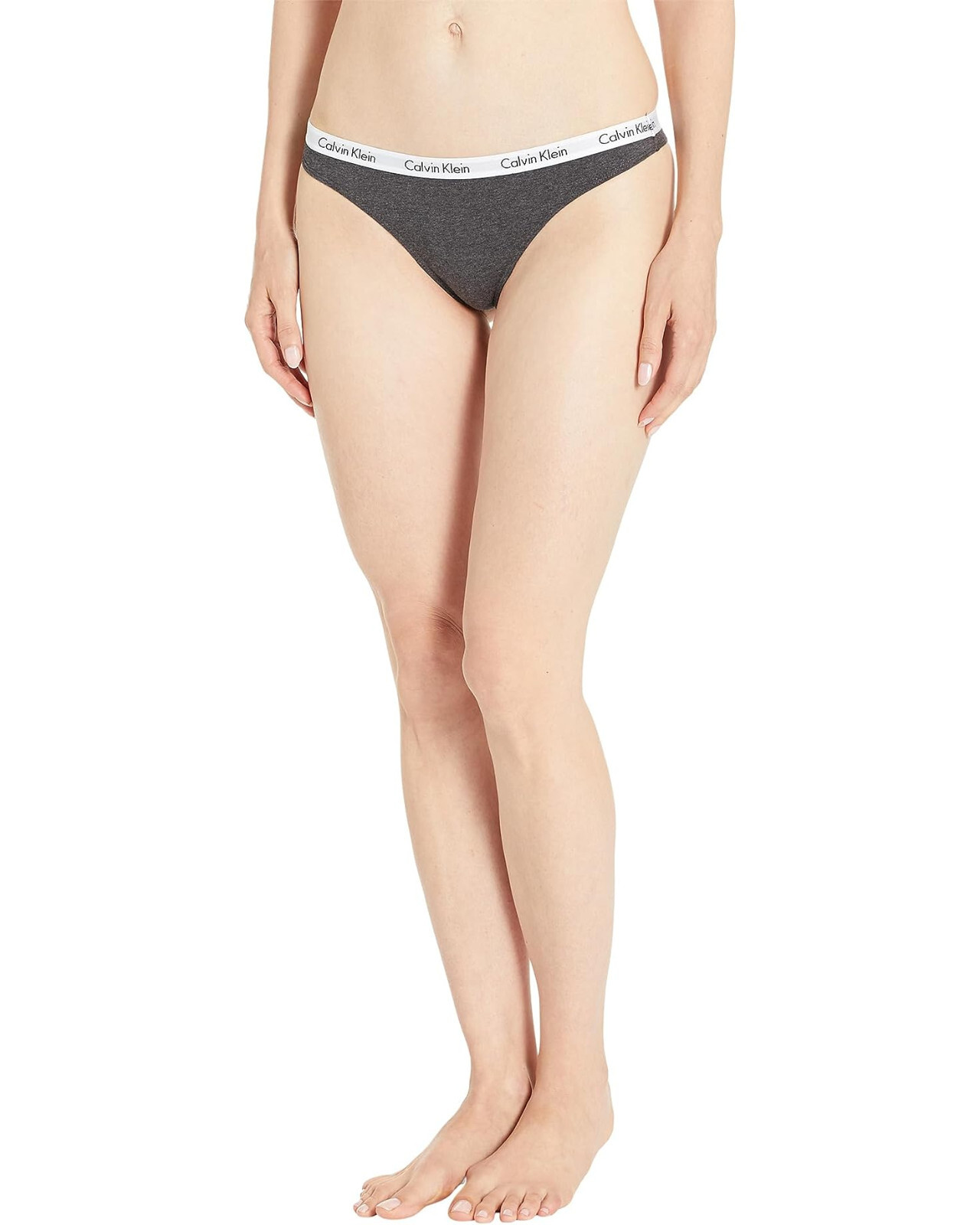 Calvin Klein Carousel 3-Pack Thong Foliage Green/Natural Grey/Charcoal Heather M