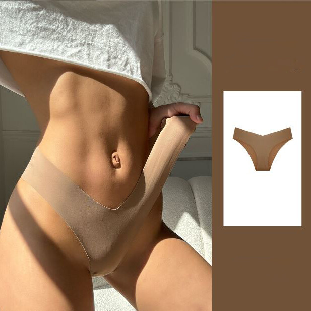 5 Pack Lot Sexy Womens High Leg Thong G string Ice Silky Panties Brief Underwear